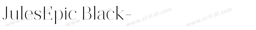 JulesEpic Black字体转换